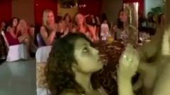 Latina Cfnm Girl Blowing Strippers Penis