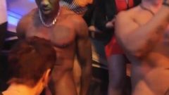 Drunk Teens At CFNM Party Suck And Fuck Strippers