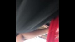 Upskirt In Store Meaty Asshole Enormous Booty Black Chick