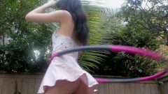 Hula Hooping With No Undies TONS Of Upskirt ♡
