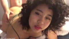Curly-Haired Suggestive Thai Teen Desires Recording Herself Getting Destroyed Raw