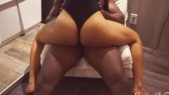 Thick Butt Latina Model Squatting On Athlete’s Big Black Cock