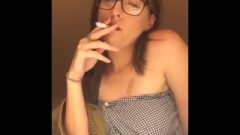Unbelievable Whore Records Herself Smoking